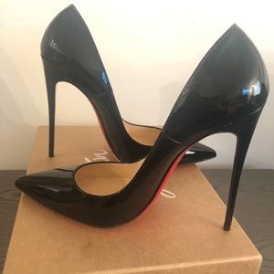 Christian Louboutin So Kate 120 Patent Black SZ 41